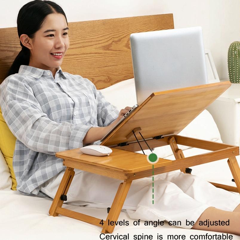 Adjustable Folding Laptop Desk For Dorm Or Study - Height And Space Saver-1915197455960510470