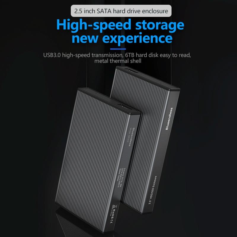 Portable 2.5 Sata Ssd Enclosure With Usb3.0 - Tool-Free-1915198120745111555