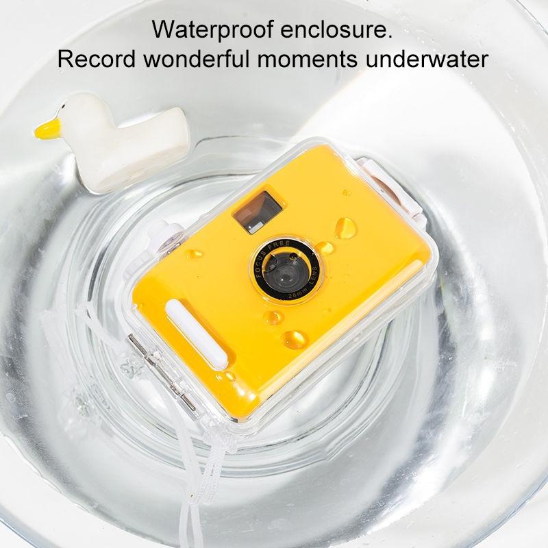 Retro Waterproof Camera With Disposable Film - Cute White Shell-1915196956624424962