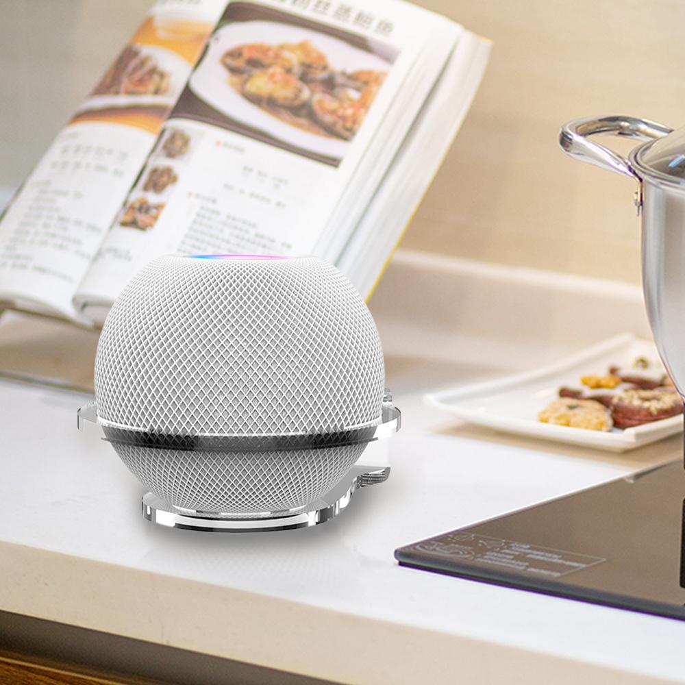 Wall-Mounted / Desktop Acrylic Bracket For Apple Homepod Mini - White-1922443420673118213