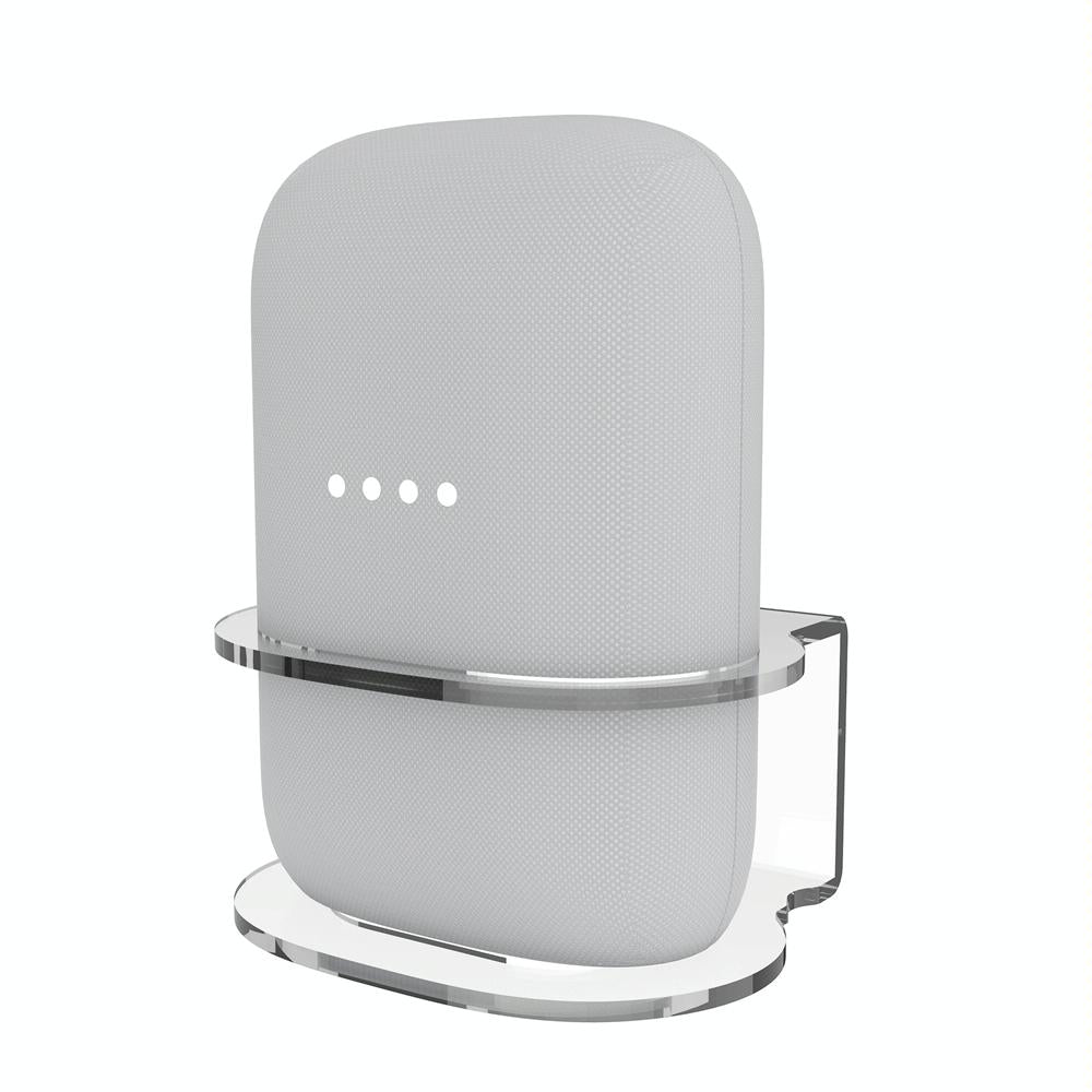 Pair Of Wall Mounts For Google Nest Audio - Clear White-1915196962190266369