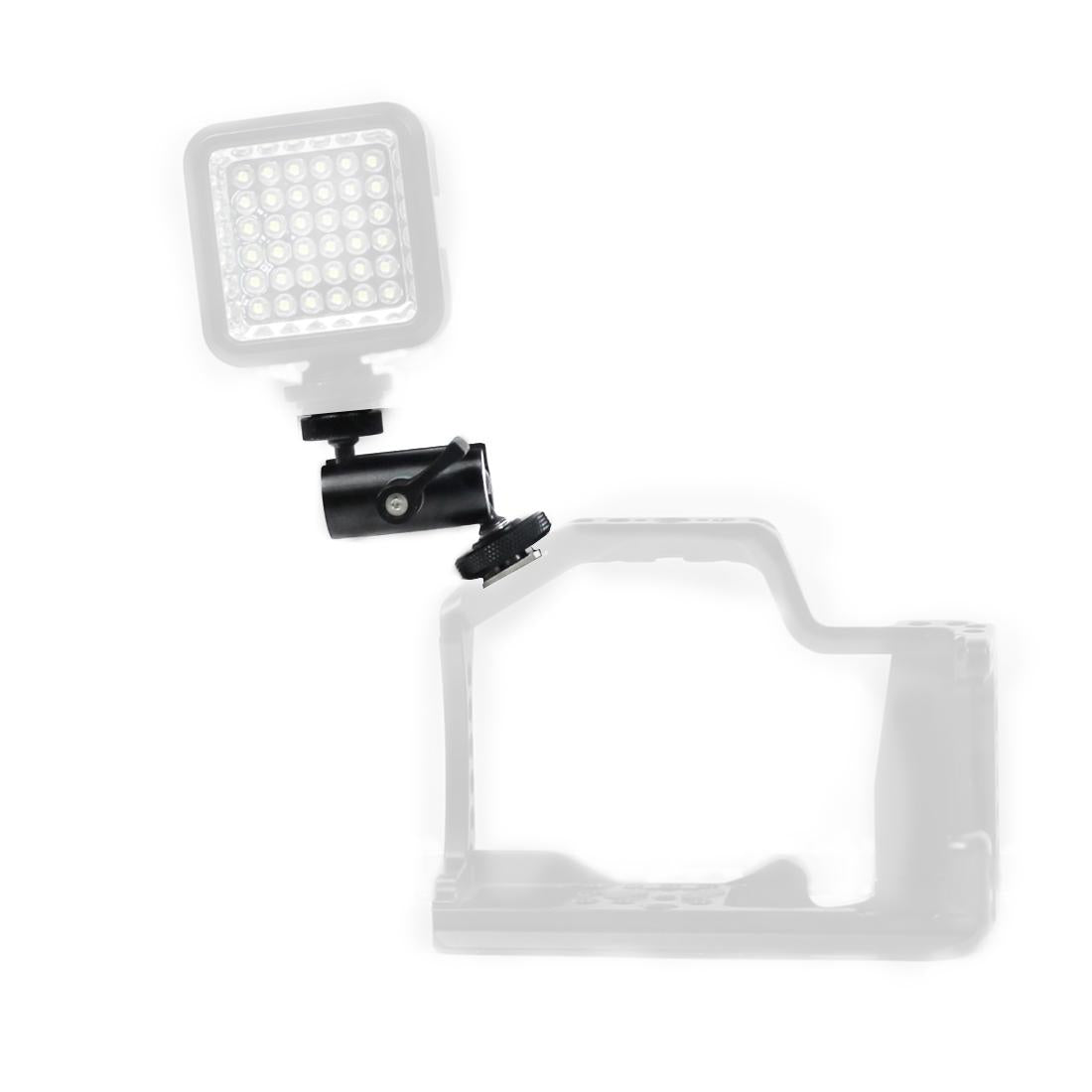 Universal Dual Ballhead Cold Shoe Mount For Action Cameras-1915198293000982532