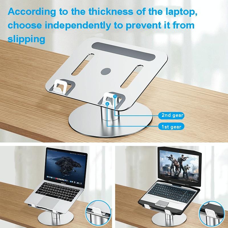 Portable Aluminum Laptop Stand For Better Cooling And Ergonomic Use-1915197856449433605