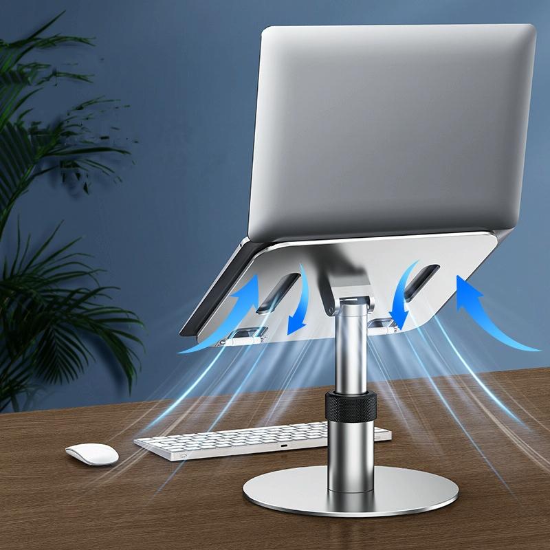 Portable Aluminum Laptop Stand For Better Cooling And Ergonomic Use-1915197856449433606