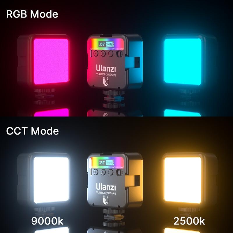 Small Led Video Fill Light For Vlogging And Photography - 6W Rgb Black-1915196931374714884