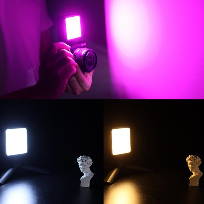 Small Led Video Fill Light For Vlogging And Photography - 6W Rgb Black-1915196931374714886