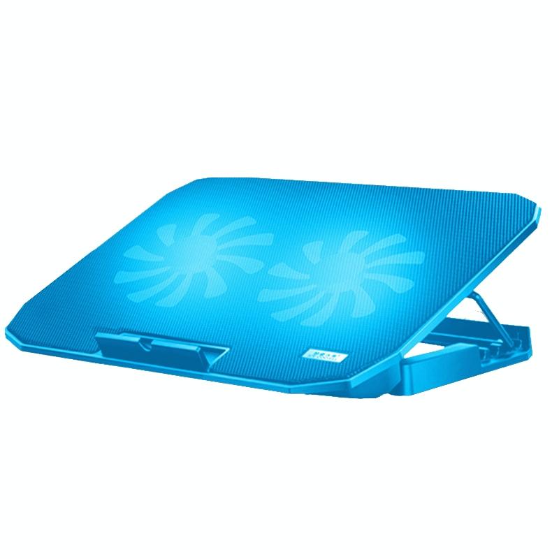 Sea Blue Dual Fan Laptop Cooling Stand - Adjustable-1915197646180585472