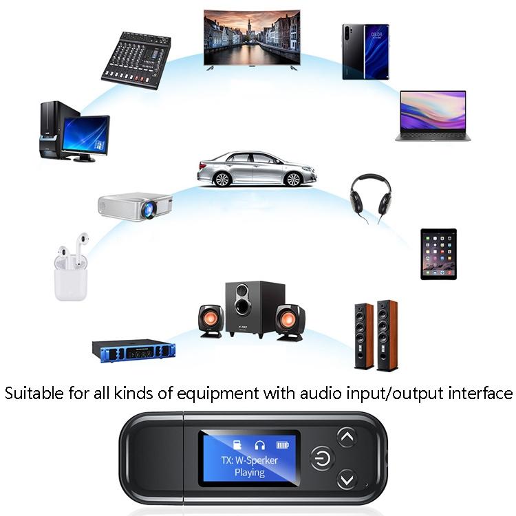 Lcd Bluetooth Audio Transmitter Receiver For Car Hands-Free-1915197516970856454