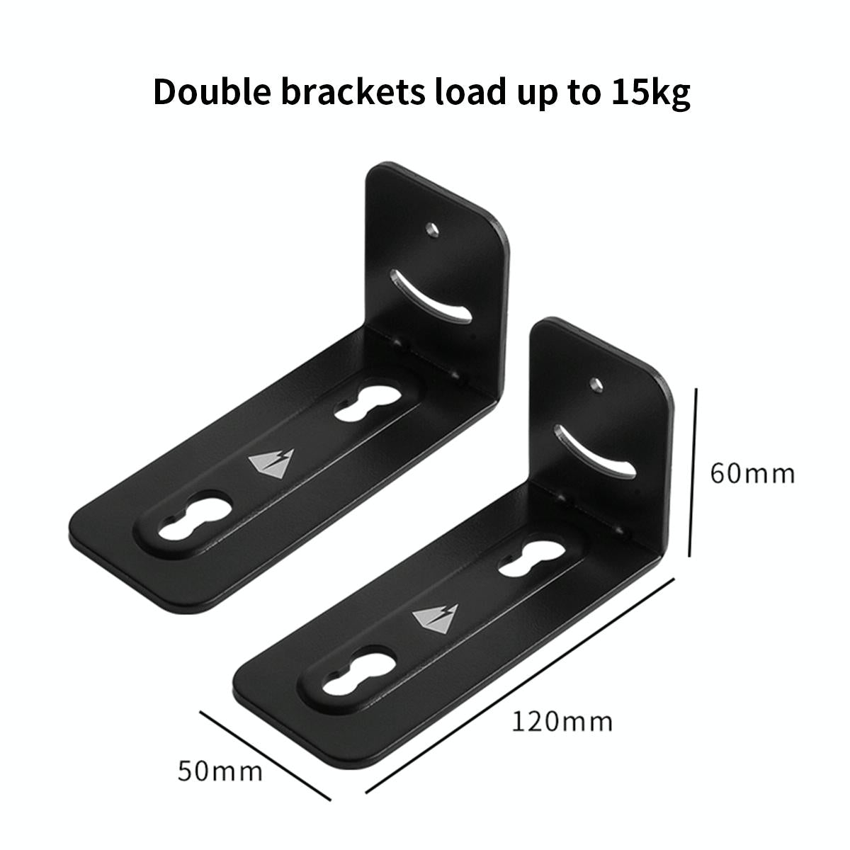 Non-Slip Wall Bracket For Long Strip Speakers - Black-1915196902639538177