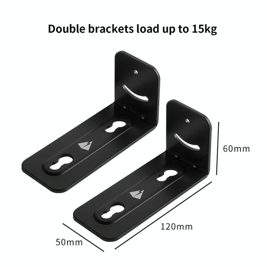 Non-Slip Wall Bracket For Long Strip Speakers - Black-1915196902639538177