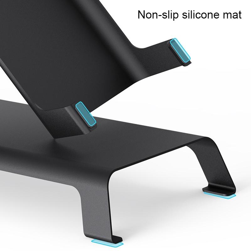 White Monitor Riser Bracket - Space-Saving-1915196687522074627