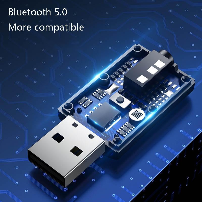 4-In-1 Bluetooth 5.0 Audio Adapter With Usb Transmit / Receive-1915197294102319107