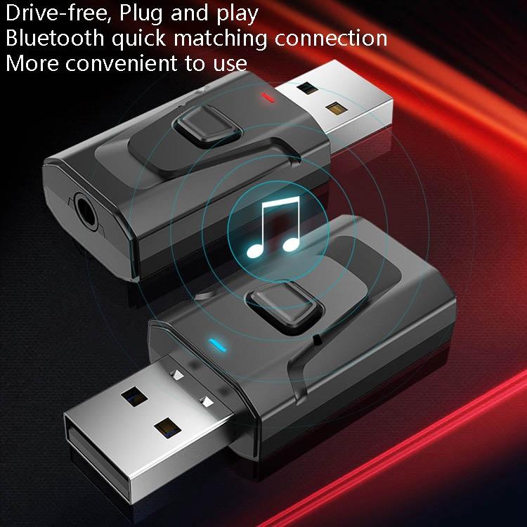 4-In-1 Bluetooth 5.0 Audio Adapter With Usb Transmit / Receive-1915197294102319108