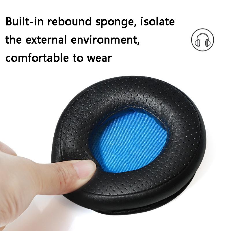 2-Pack Headset Sponge Earmuffs For Razer Kraken 7.1 V1 Pro - Black Net-1915198314471624708