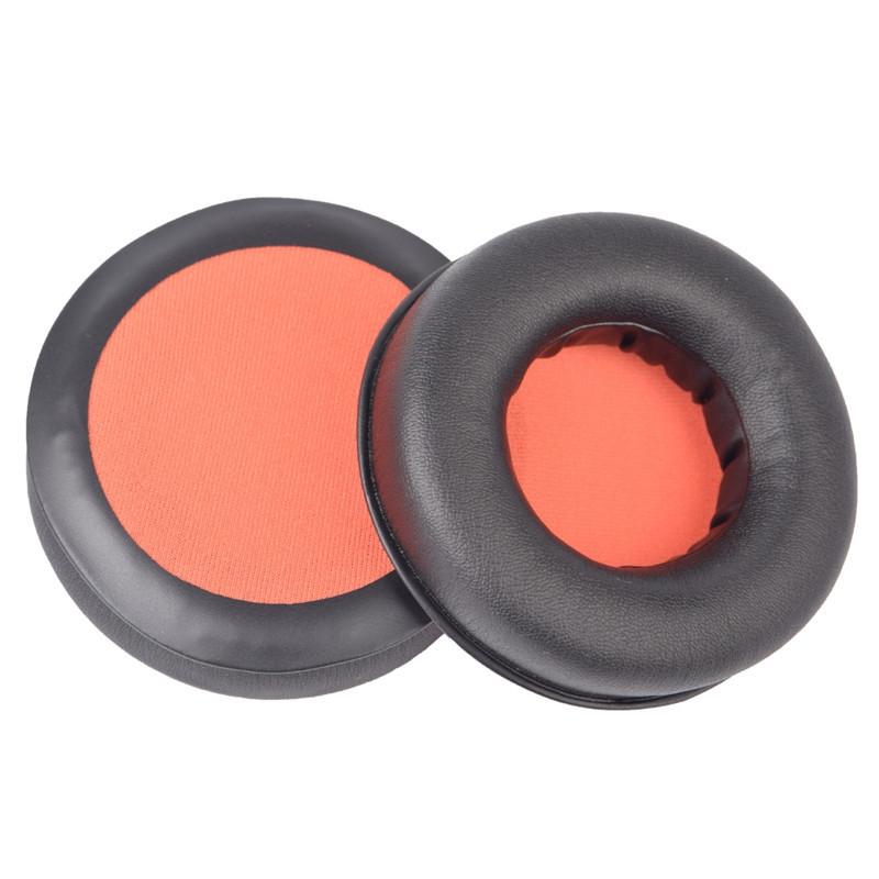 2-Pack Headset Sponge Earmuffs For Razer Kraken 7.1 V1 Pro - Black / Orange-1915198129683173382