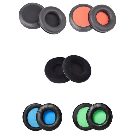 2-Pack Headset Sponge Earmuffs For Razer Kraken 7.1 V1 Pro - Black / Orange-1915198129683173377