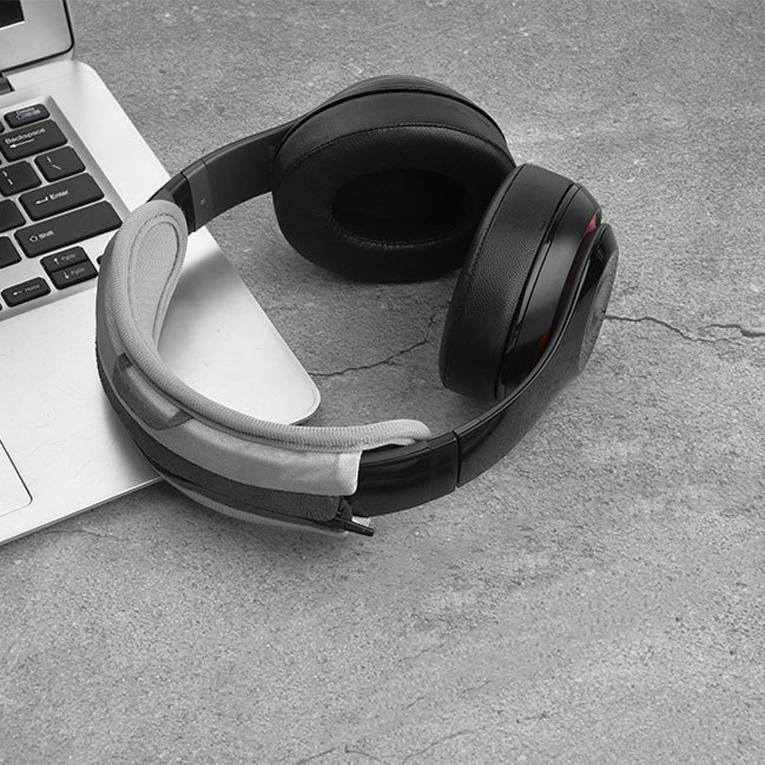 2-Pack Protein Skin Headset Earmuffs For Audio-Technica Ath-Sr30Bt - Black-1915196952920854532