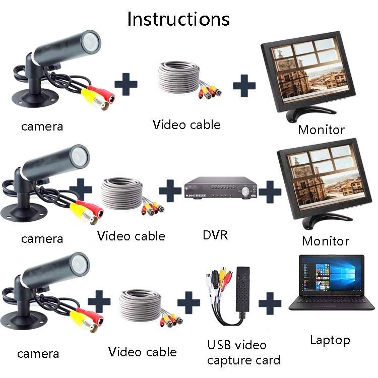 Hd Wide-Angle Surveillance Camera - M8 1000 Line-1915198144442929158