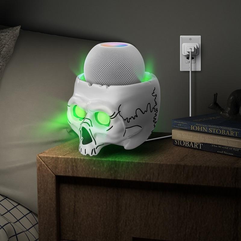 5-Piece Skull Desktop Stand For Apple Home Pod Mini - White-1915197131879223302
