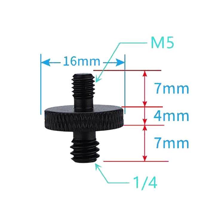 4-Piece A25 1 / 4 To M5 Male Screw Adapters-1915197276893089793