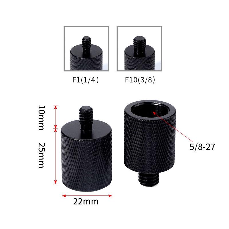 2-Pack Microphone Adapter 1 / 4 Male To F1 5 / 8-27 Female Screw-1915198317587992578