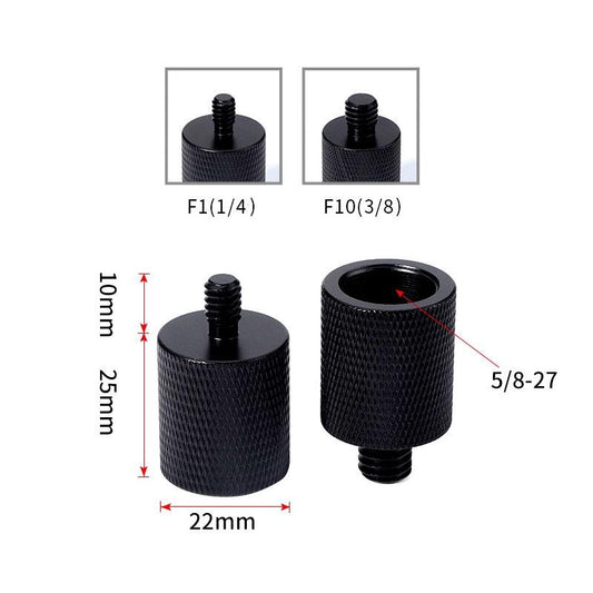 2-Pack Microphone Adapter 1 / 4 Male To F1 5 / 8-27 Female Screw-1915198317587992578
