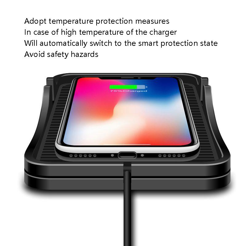 2-In-1 Non-Slip Wireless Charger For C7 Car Navigation - Black-1915196967961628676