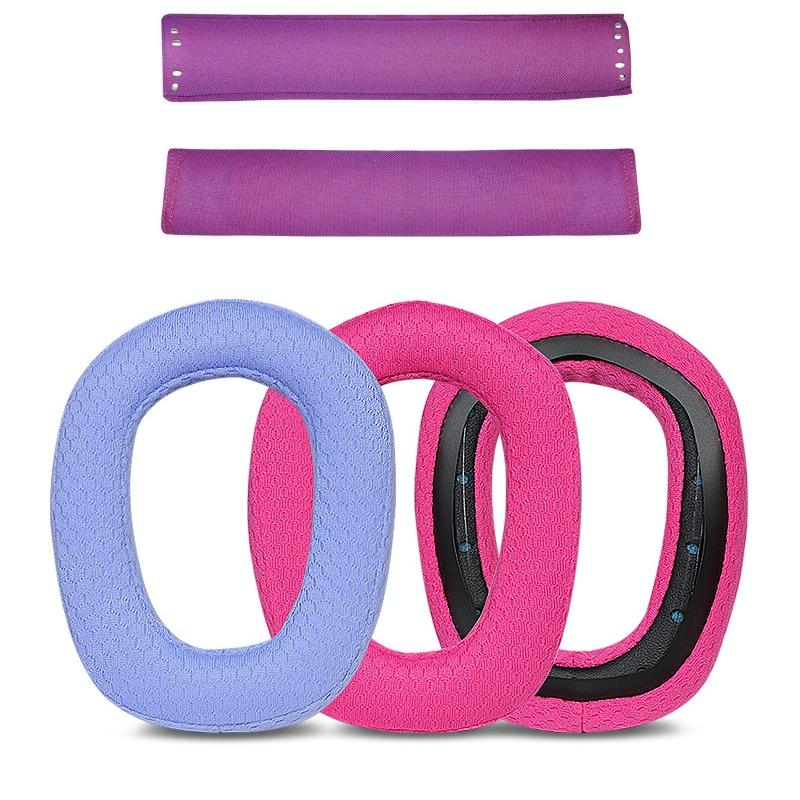 Blue Sponge Headrest Pads For Logitech G435 - Set Of 2-1915197608146636802