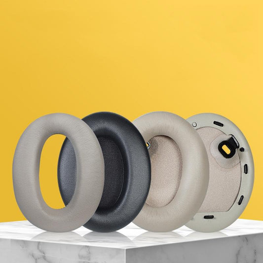 Blue Leather Earpads For Sony Wh-1000Xm4 - Set Of 2-1915197632448434177