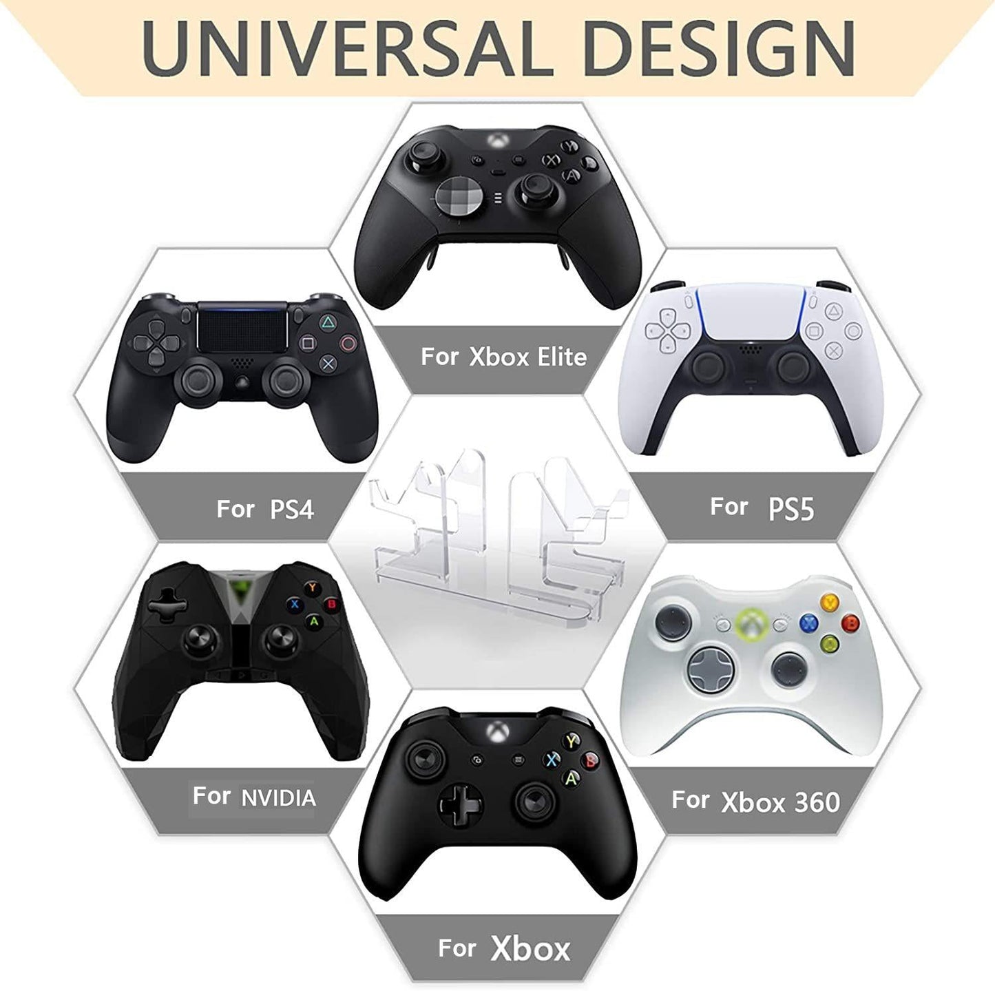Acrylic Game Console Stand For Xbox Elite / Ps4 / Ps5 / Nvidia-1915197041047375874