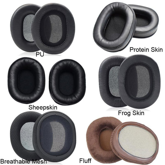 Black Velvet & Pu Headset Earmuffs For Audio-Technica Ath-M50X / M30X / M40X / M20X-1915197860400467969