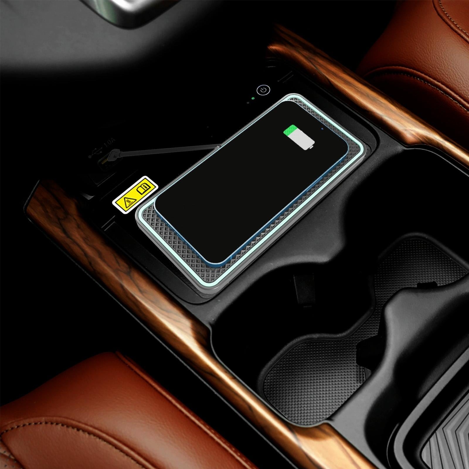 Wireless Car Charger With Anti-Slip Pad For Airpods / Iphone - 15W-1915198314618425349