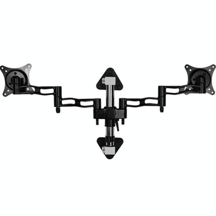 Wall-Mounted Dual Screen Computer Bracket For Splicing-1915197052275527681