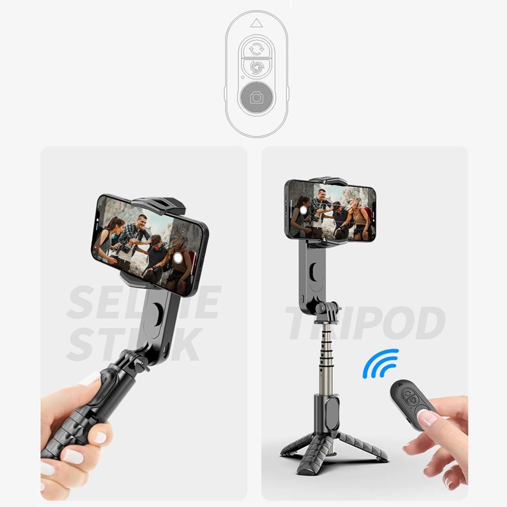 Handheld Stabilizer With Removable Fill Light And App - Black-1915196882347495426