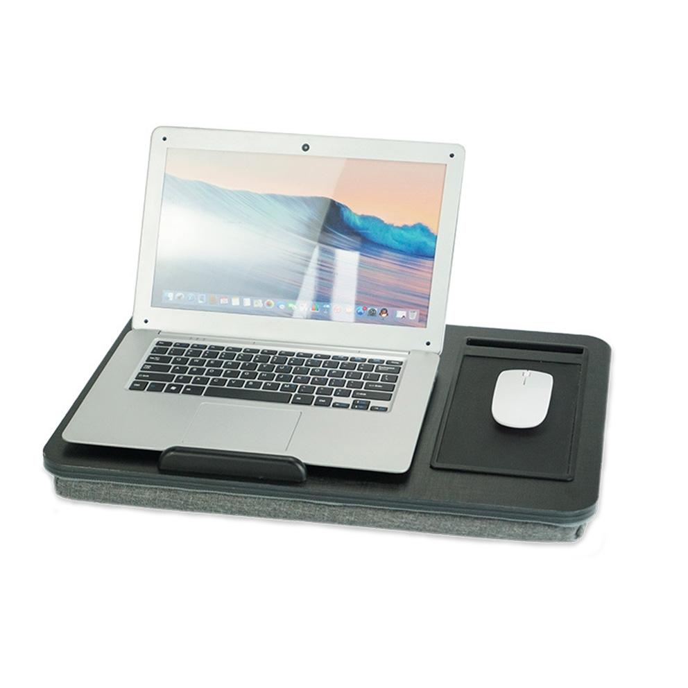 Black Wood Multifunctional Lazy Desk - Compact Design-1915196693373128704