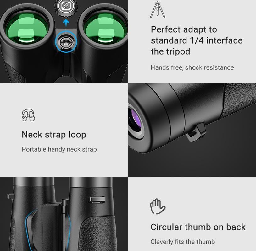 Autofocus 10X42 Binoculars - Fixed Focus Black-1915196823212003334