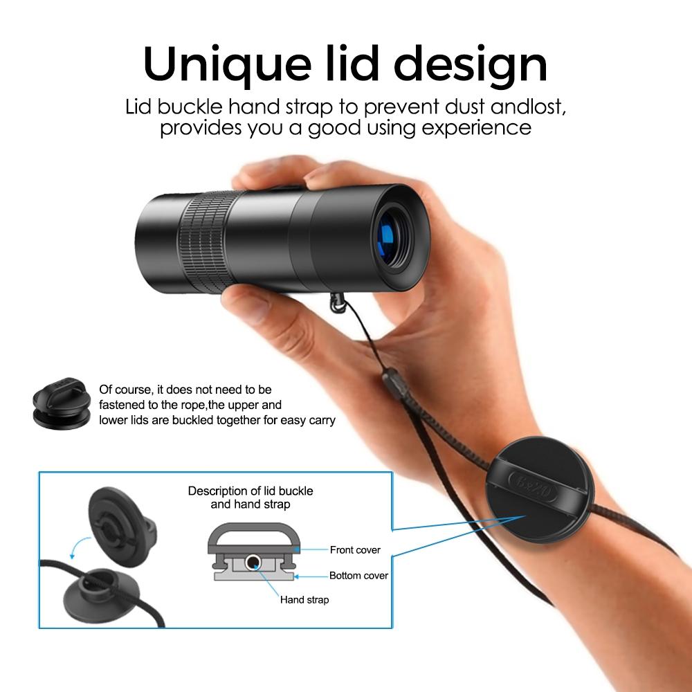 Closest Focus Monocular For Smartphones - 6X Optics Lens - 0.3M - Black-1915196922067554308