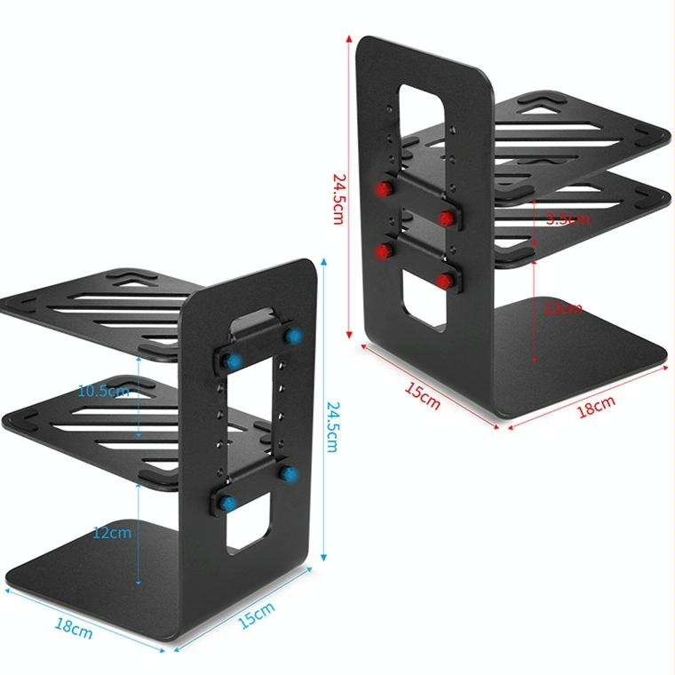 Double Layer Portable All-Aluminum Laptop Stand With Cooling Speaker-1915198134091386882
