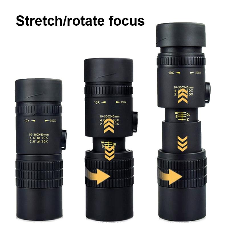 High Definition Monocular Telescope With Photo Holder & Tripod - 10-300X40-1915198114910834689