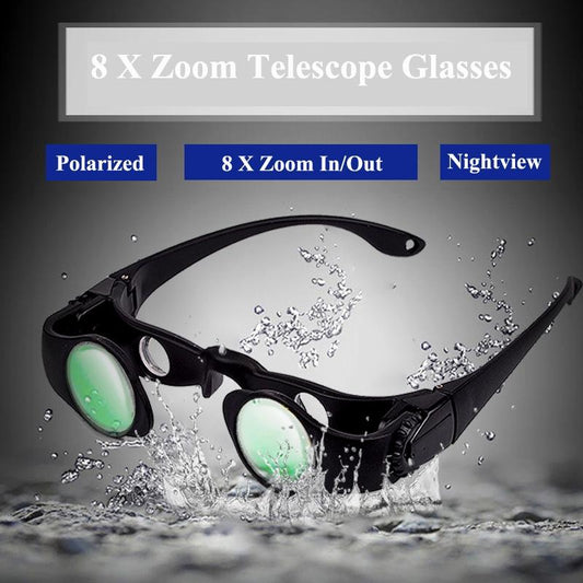 Zoomable Fishing Binoculars - Yellow Clip 8X Magnification-1915197955820883969