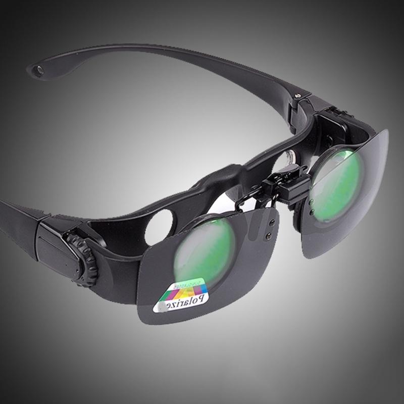 Zoomable Fishing Binoculars - Gray / Yellow Clip - 8X Magnification-1915197612395466757