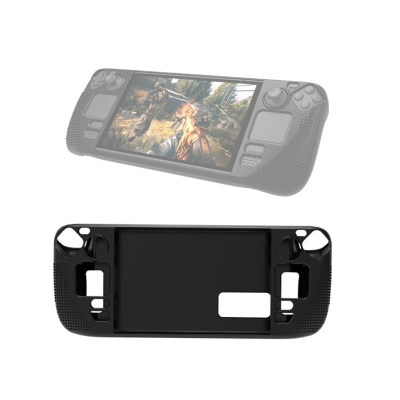 Anti-Slip Silicone Case For Steam Deck - Black-1915196875330424832