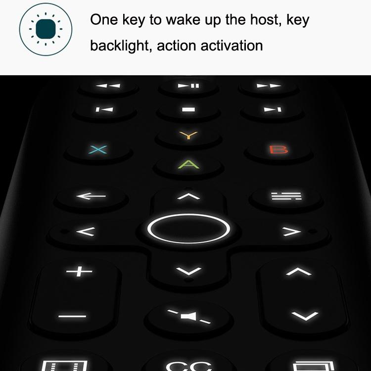 Long Backlit Media Remote For Xbox - Black-1915198345937293315