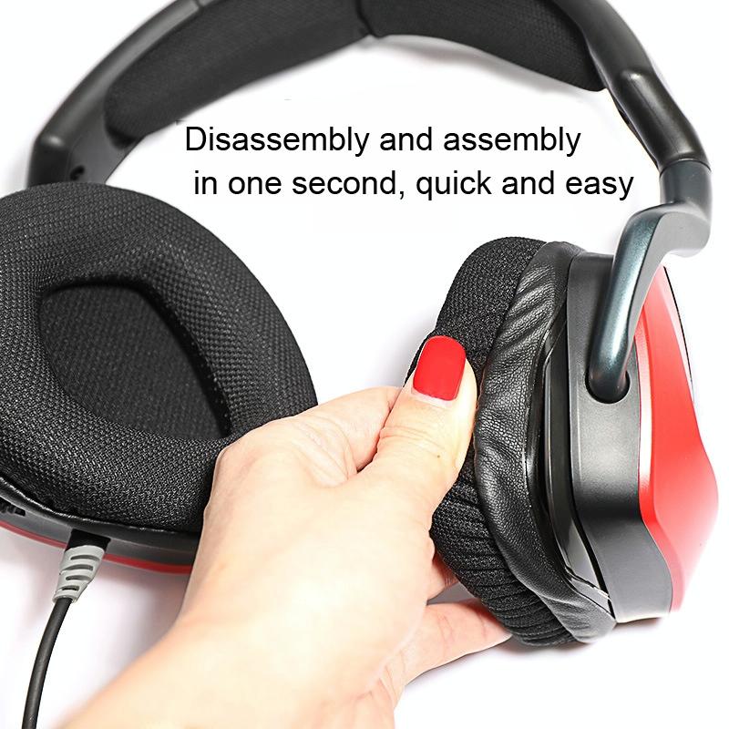 2-Pack Corsair Void Pro Elite Earpads - Yellow Grid-1915197438793224195