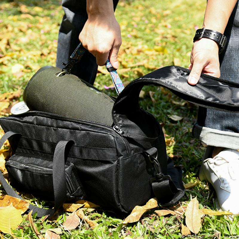 Double Zipper Speaker Storage Bag For Jbl Xtreme - Adjustable Black-1915196913938993157