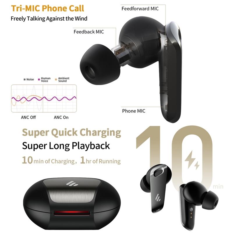 Shadow Black Wireless Bluetooth Earphones - Waterproof And Dustproof-1915196905504247811