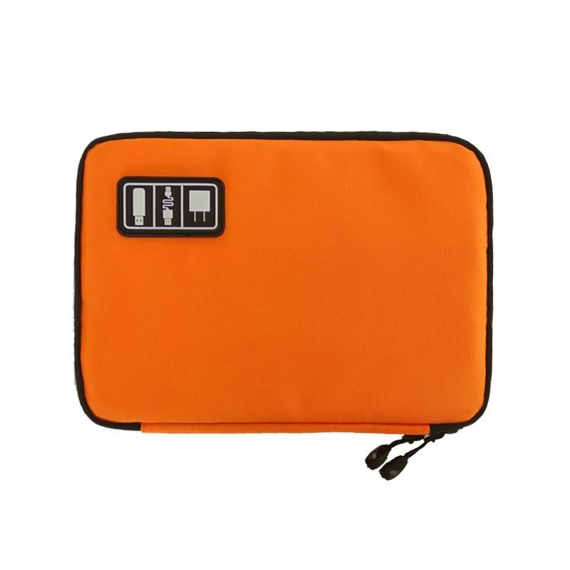 Portable Multifunctional U Disk Storage Bag For Mobile Phone Accessories - Orange-1915197435135791110