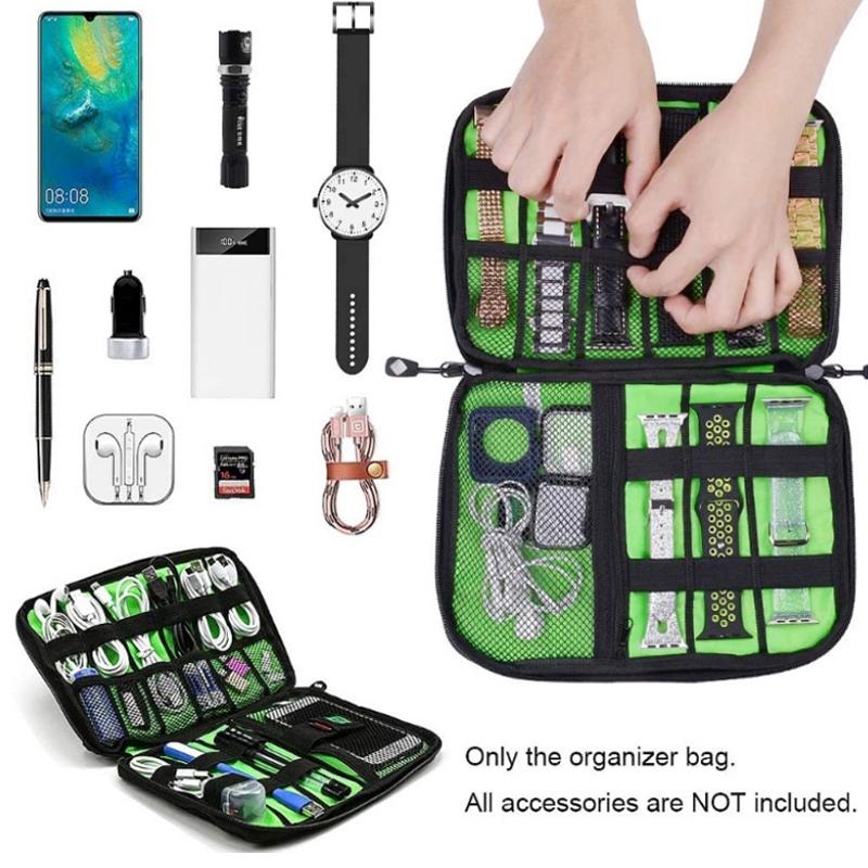 Portable Multifunctional U Disk Storage Bag For Mobile Phone Accessories - Purple-1915198372915056644