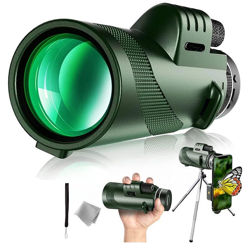 High Power Hd Monocular With Night Vision - 40X60-1922443459394932741