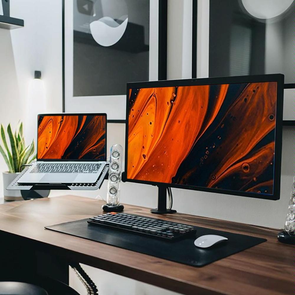 Rotatable Dual Screen Laptop Stand For Desktop-1915197932882235393